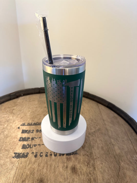 Taylor Strong 20oz Green Tumbler