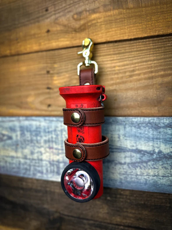 Load image into Gallery viewer, Inverted Leather Flashlight Holder
