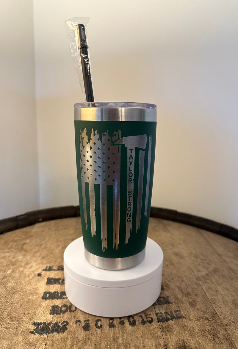 Load image into Gallery viewer, Taylor Strong 20oz Green Tumbler
