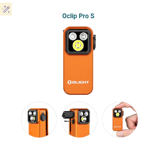 Oclip Pro S Multifunctional EDC Clip Flashlight