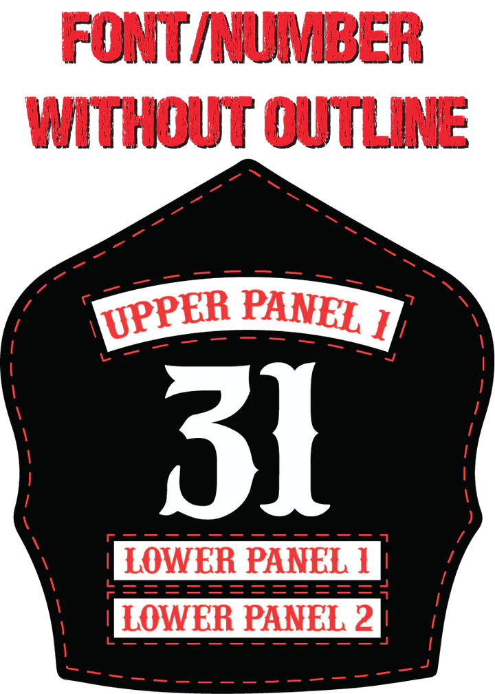 Load image into Gallery viewer, Traditional Panel Shield (1-2 Panel) Leather Helmet Front
