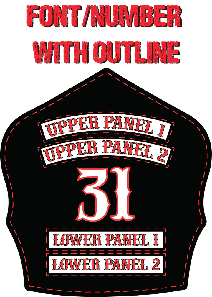 Load image into Gallery viewer, Traditional Panel Shield (2-2 Panel) Leather Helmet Front
