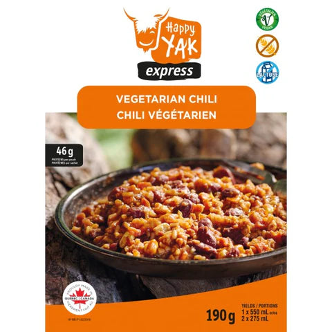 Happy Yak - Vegetarian Chili Freeze Dried Food
