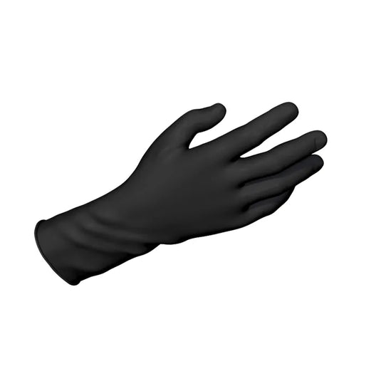Safe-Touch Black Nitrile Exam Gloves, Powder-Free